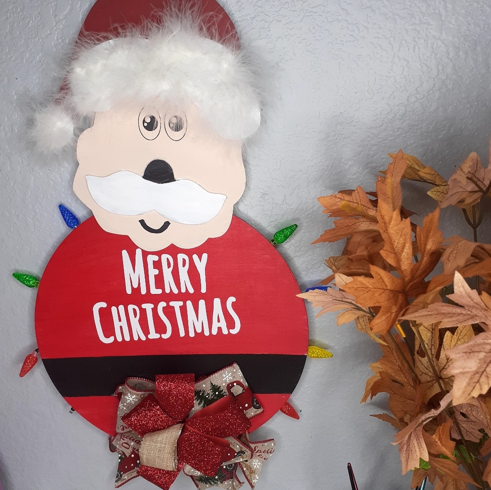 Santa door sign